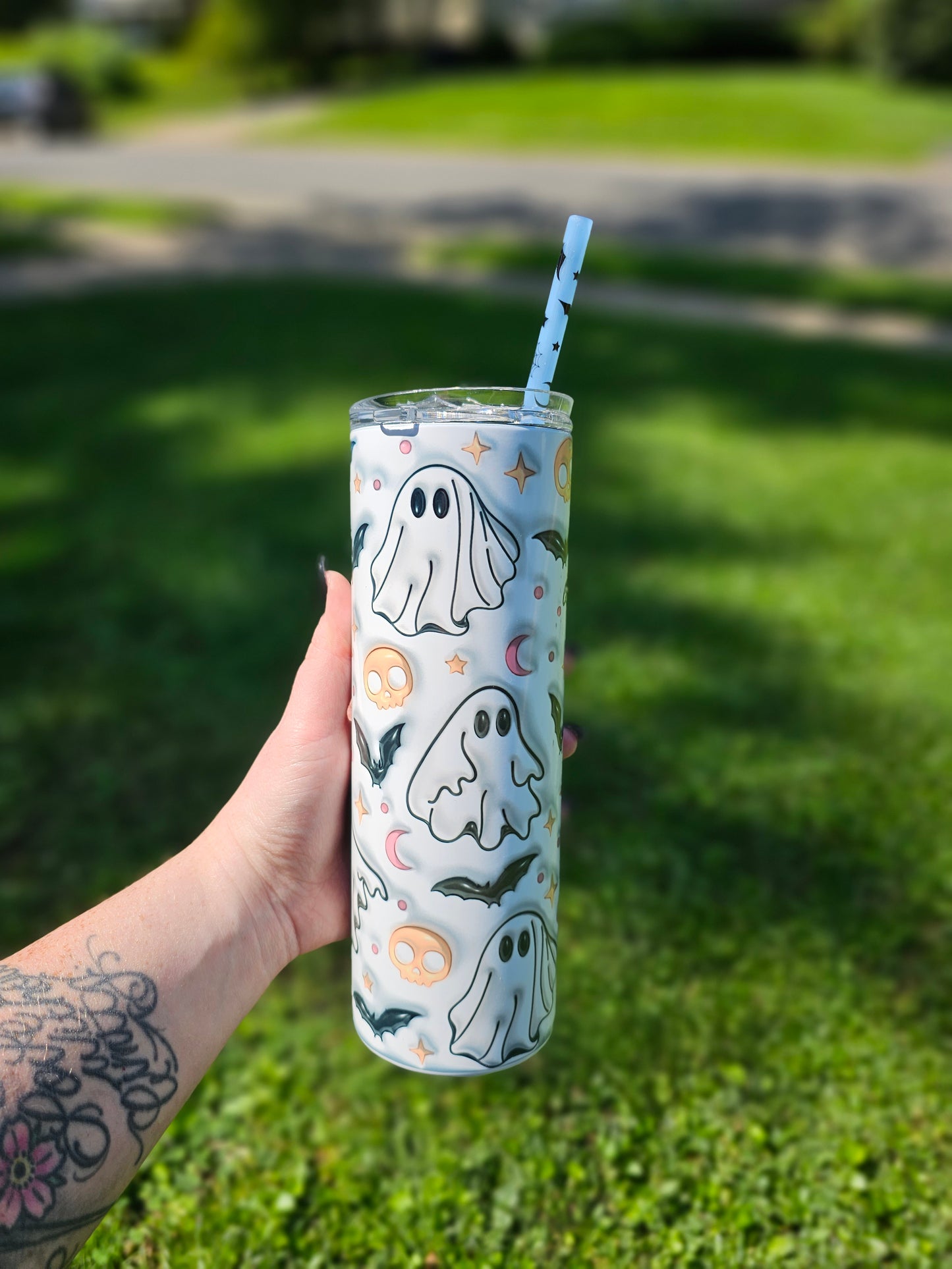 Spooky ghosts tumbler