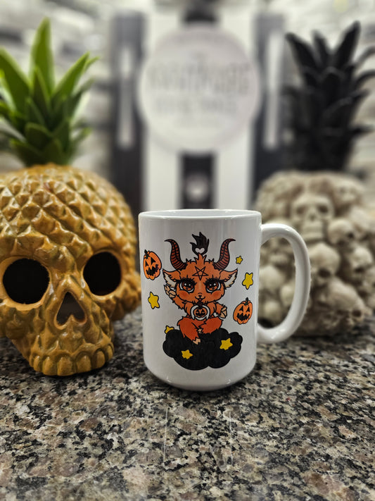 Pumpkin Devil mug
